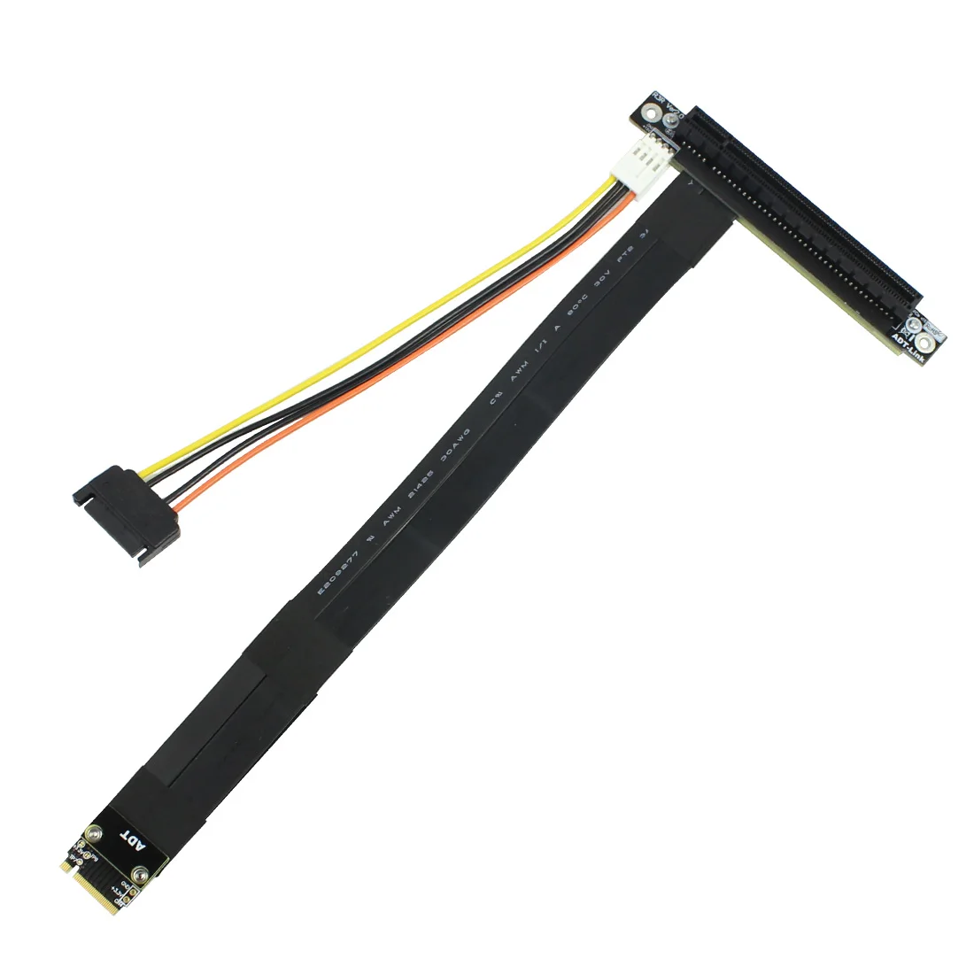 

M.2 Key M Extender Cable to PCIE x16 Graphics Card Riser Adapter 16x PCI-e PCI-Express for NGFF NVMe M2 2230 2242 2260 2280