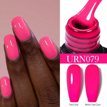 UR SUGAR 7.5ml Smalto gel per unghie rosa neon Estate Giallo Verde Manicure Semi permanente Soak Off Vernice gel per nail art 1