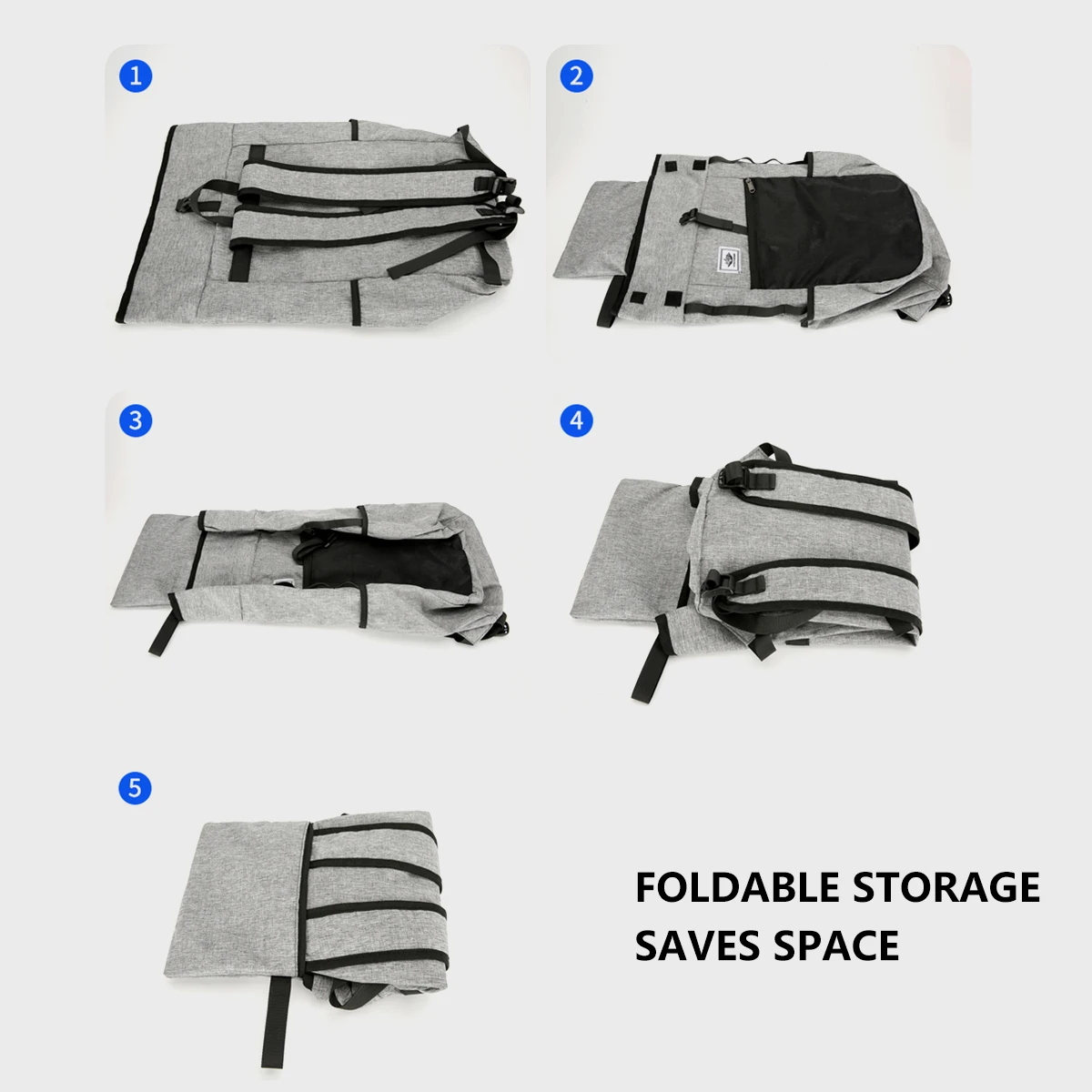 New Outdoor Leisure Folding Backpack for Men and Women Lightweight Portable Storage Travel Backpack Waterproof Mountaineering Bag