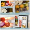 HOMCOM 3.2 Cu.Ft Mini Fridge with Freezer, Double Door Compact Refrigerator with Adjustable Thermostat, Shelf and Reversible Doo 5
