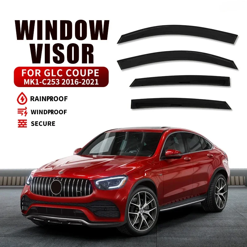 WellVisors Window Deflectors For 2016-2022 Mercedes-Benz GLC-Class