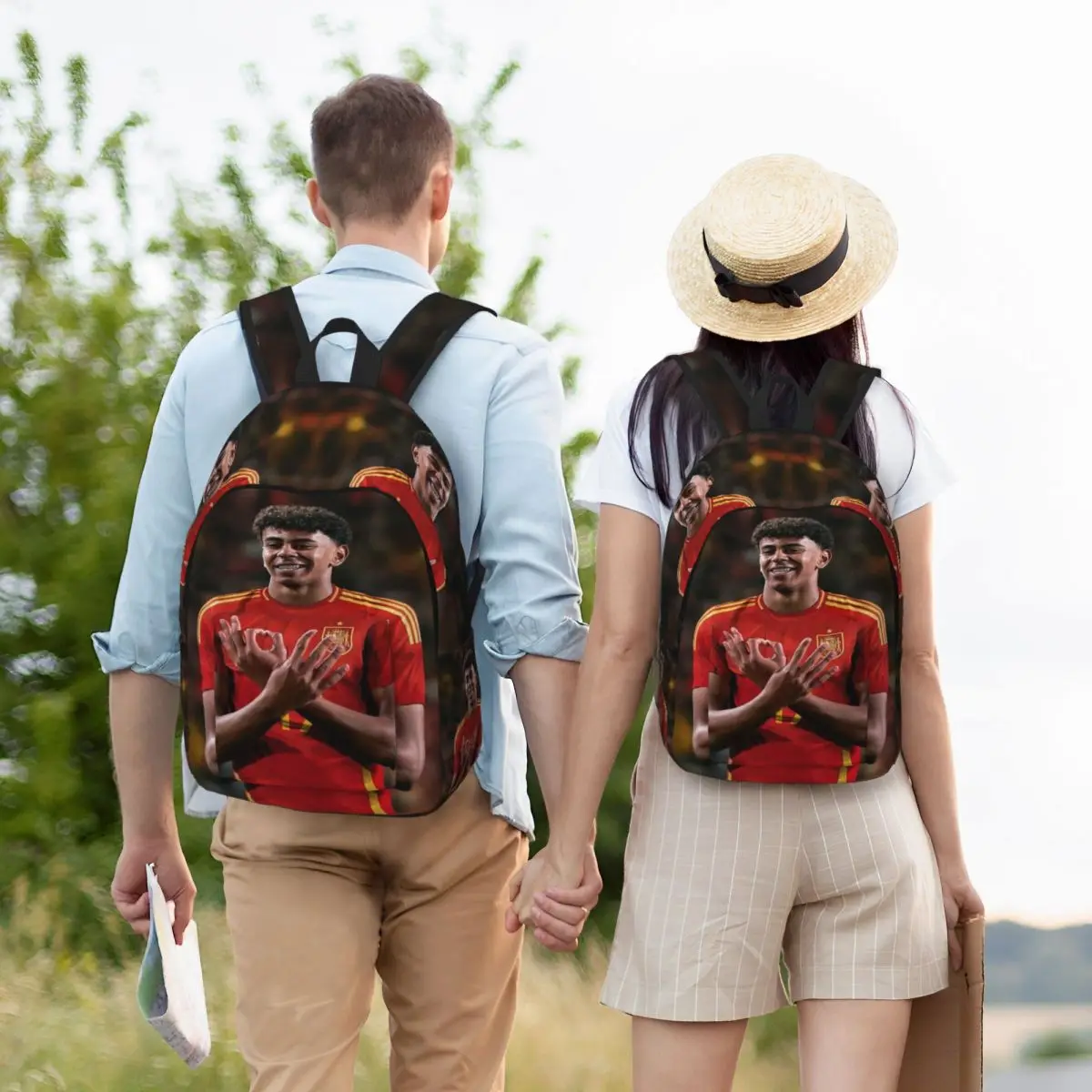Lamine Y-Yamal Fashionable and avant-garde, fully printed, comfortable student backpack for carrying. 6