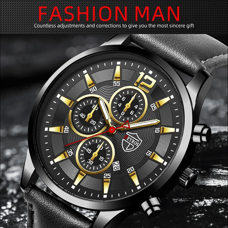 Watch For Men Watch Personalized Calendar Watch Men's Leather Quartz Watch Leisure Fashion Luminous Watch Popular Mens Watches best quartz dive watch