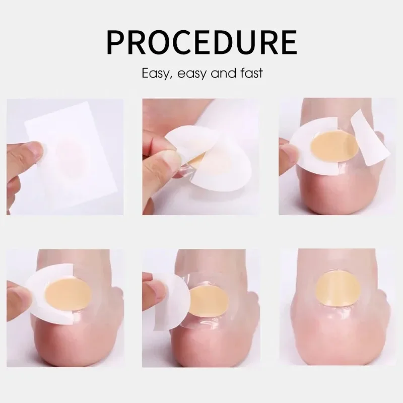 10/50PCS Soft Gel High Heel Foot Patches Adhesive Heel Blister Bandage Hydrocolloid Shoes Stickers Pain Relief Plaster Foot Care shoe heel repair sticker shoe heel sticker