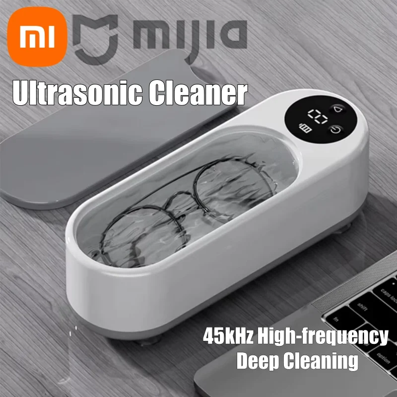 Jewelry Cleaner Xiaomi Portable Household Cleaning Machine 450ml Ultrasonic Cleaner Jewelry Cleaner Machine For Ring Glasses Makeup Brush
