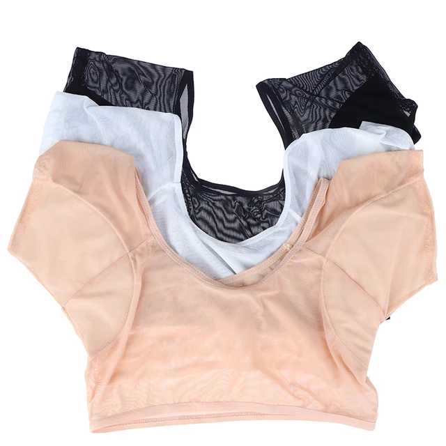 1PC T-shirt Sweat Pads Underarm Sweat Vest Armpit Perspiration Guards Sweat Proof Shirt Washable Sweat Protector for Women Girls 5
