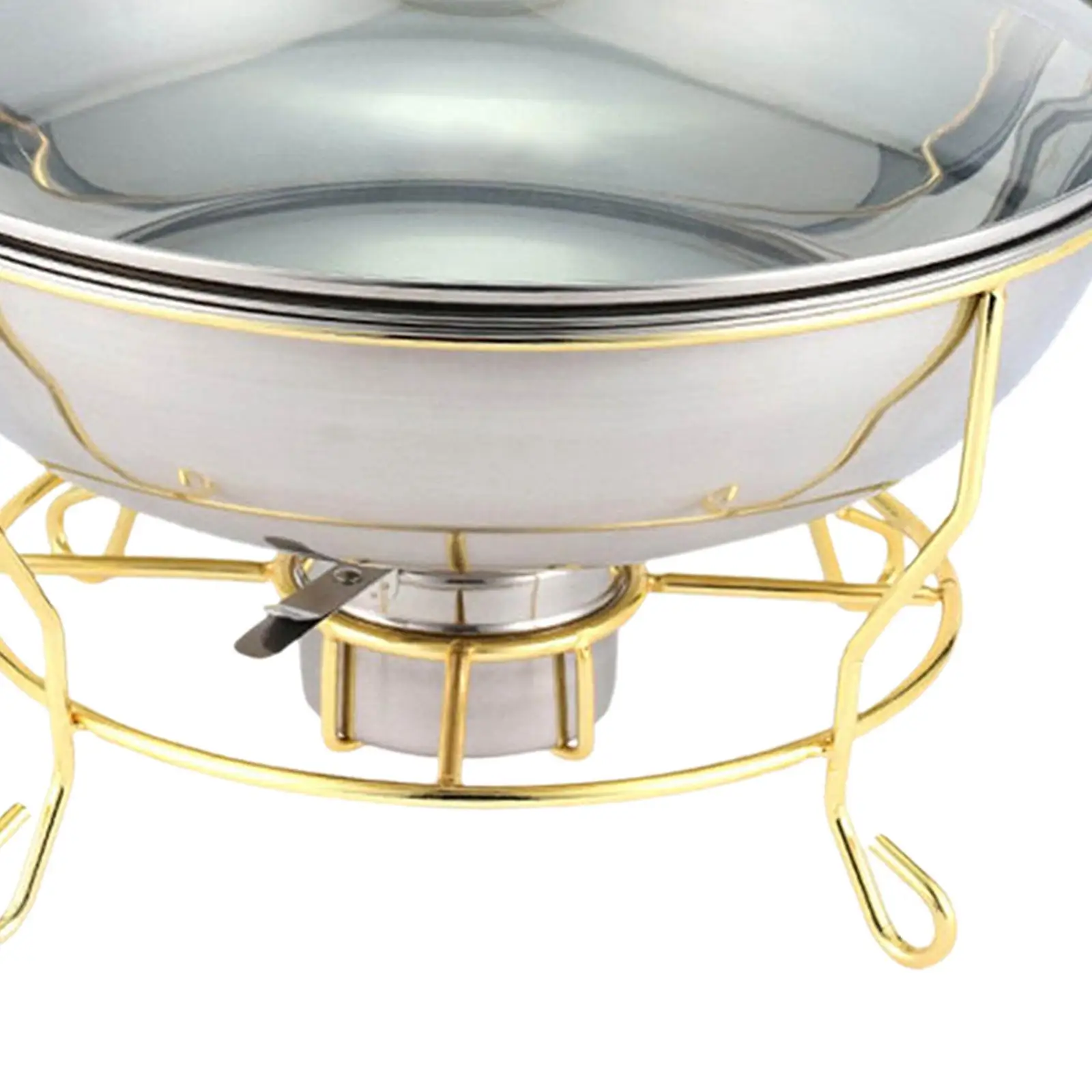 Round et Chafer Chafing Dish et Set Rectangular Basin for Catering Parties