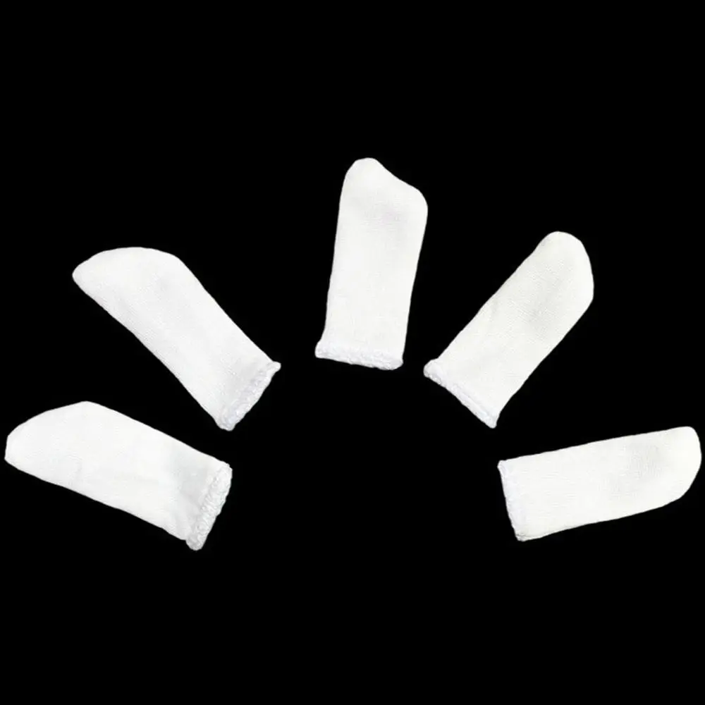 100PCS White Cotton Finger Cots Disposable Sweat Absorption Fingers Protective Gloves Thickening Extension Finger Covers Work