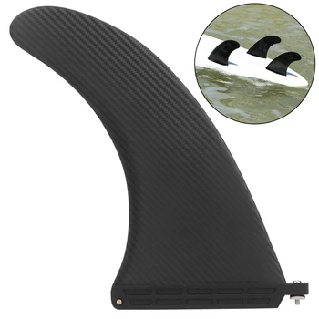 Pinna per Tavola da Surf da 10 Pollici in Fibra di Carbonio Sintetica, Accessorio per Tavola SUP e Rullo da Equilibrio Watershed