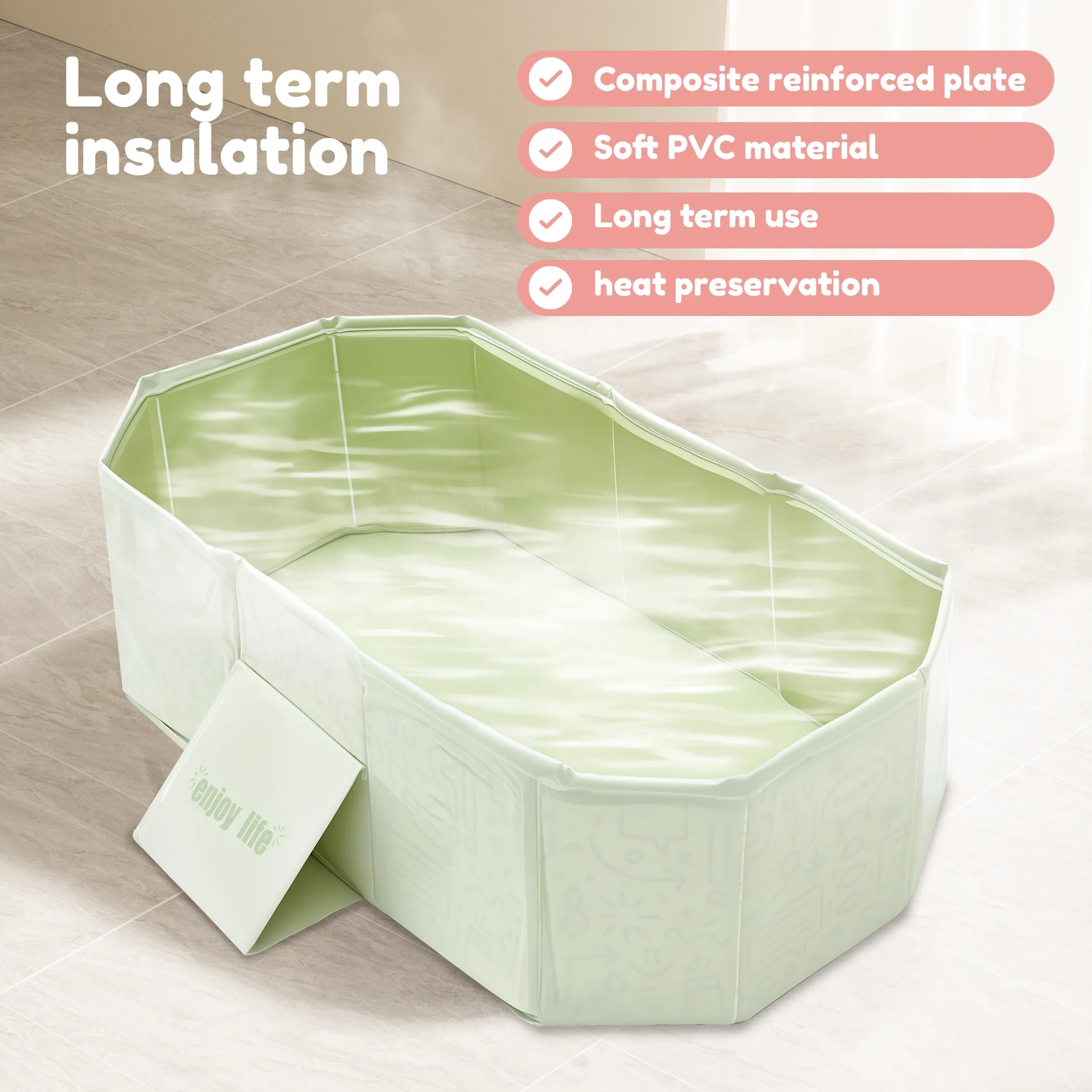 Portable PVC Foldable Baby Bath Tub