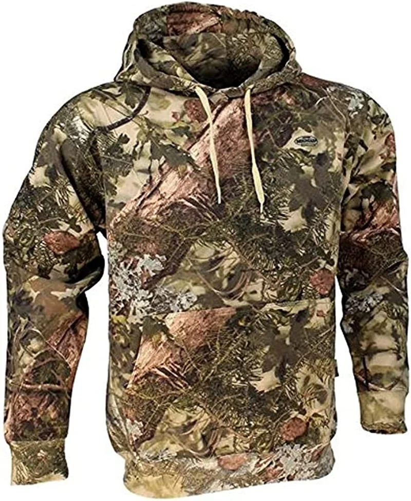 Men's Deer Hunting Camo Graphic Hoodie, 3D Hunter, Forest Camouflage Print, Harajuku Fashion, Y2K Pullover, Clothing, New