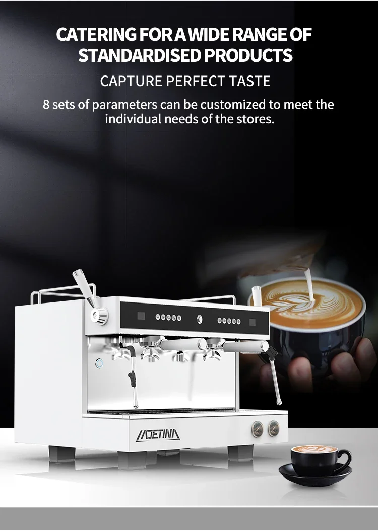 Coffee Machine for Cafe, Restaurant High Quality 3000W Double Boiler Semi Automatic GN256TB 5