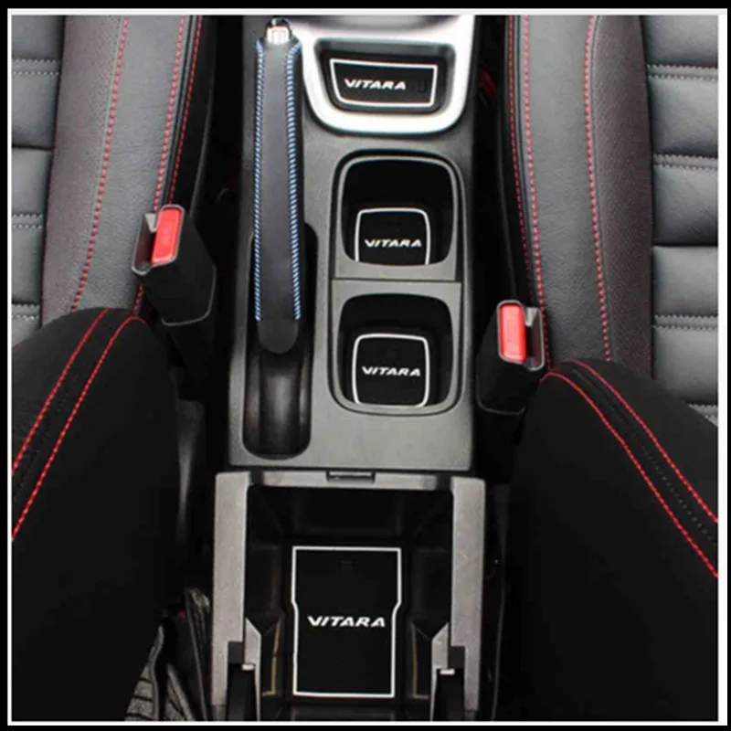 

18 шт. латексные автомобильные чехлы для стайлинга, нескользящая наклейка, коврик для межкомнатной двери, крышка чашки, декоративный коврик для разъема двери для Suzuki VITARA 2016