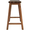 TOPMAX Farmhouse Rustic 2-piece Counter Height Wood Kitchen Dining Stools for Small Places, Walnut  4