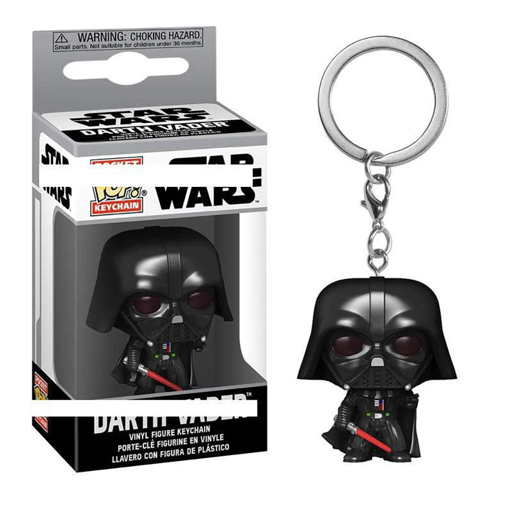 FUNKO Pocket Keychain Star Wars The Mandalorian Darth Vader Chewbacca Multiple Movie Peripheral Pendant Keychains Boy Girl Gifts 2