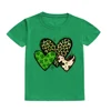 Kids St. Patrick's Day Shirt Clover in Heart Kids St Paddys Day Shirt Boy Girl Shamrock Heart Tee St. Patricks Day Toddler Tee 4