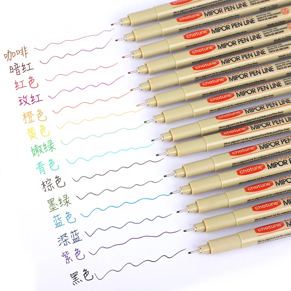 Mikrostifte-Set – 21 Stück, 0,45 Mm, Wasserfeste Archivtinte, Für Journaling & Zeichnen