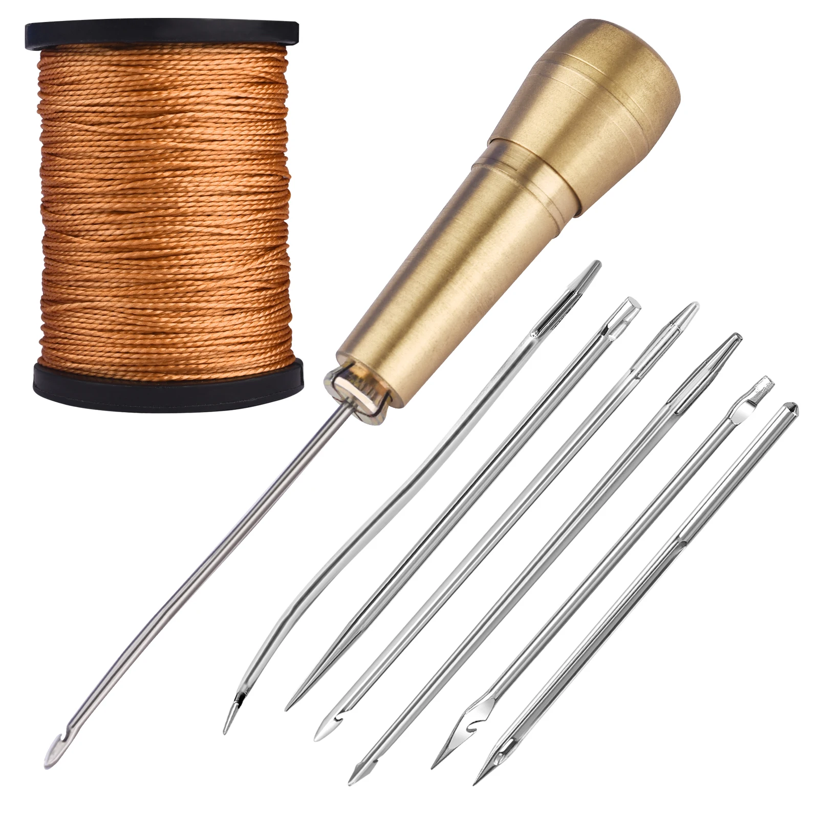 Leather Sewing Awl Needle With Copper Handle Set leather sewing awl set leather tool leathercraft tools leather tools leather sewing tool set