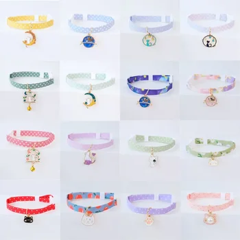 1PC Cute Kitten Collar Pet Cat Safety Necklace Breakaway Adjustable Cats Collar Puppy Collar Cat Pendant Puppy Cat Pet Supplies 2