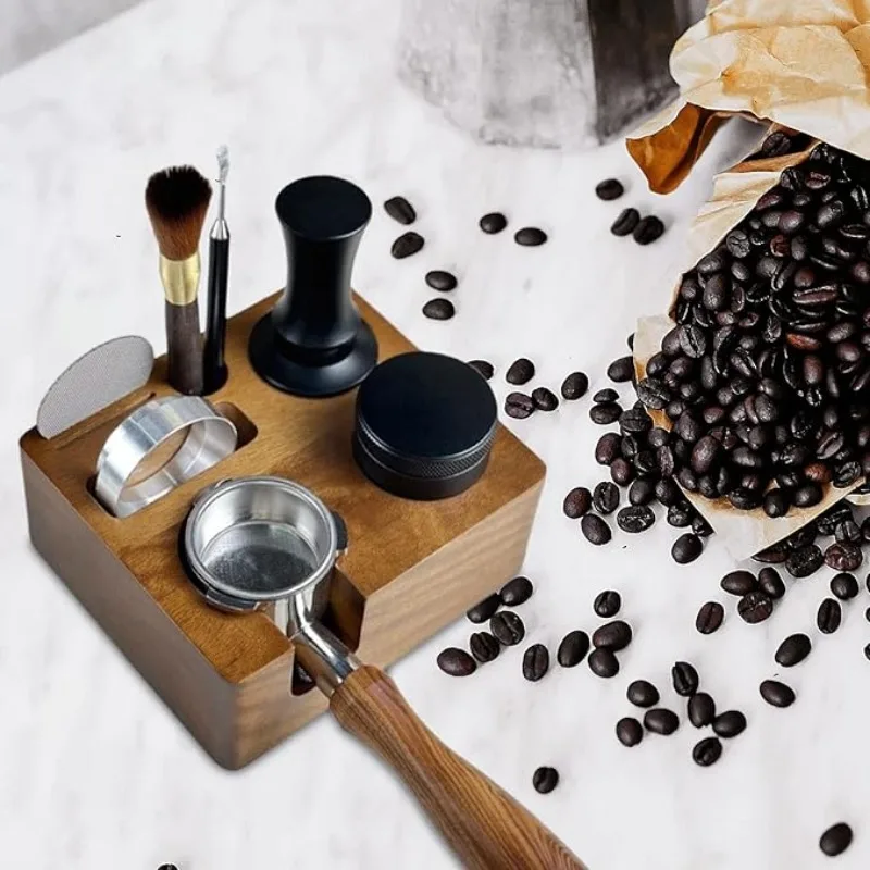 panthem Tampone per caffè espresso per 51 mm/54 mm/58 mm, stazione Tamper in ABS, Coffee Tamping Station, organizzatore di accessori per espresso, stazione di supporto per espresso, accessorio