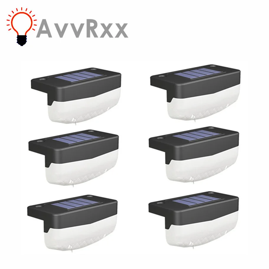 Rnntuu Led Lampada Solare Per Scale Luce Per Recinzione Esterna Luci Da Giardino Pathway Yard Patio Steps Lampade Luce Notturna Solare Ip65 Impermeabi