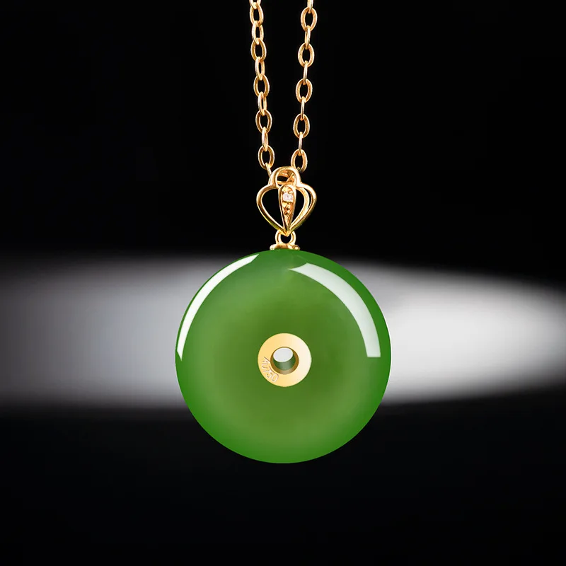 collier jade vert marbré, perle ronde 10 mm - Collier/Jade - Miracles collier jade vert marbré, perle ronde 10 mm - Collier/Jade - Miracles