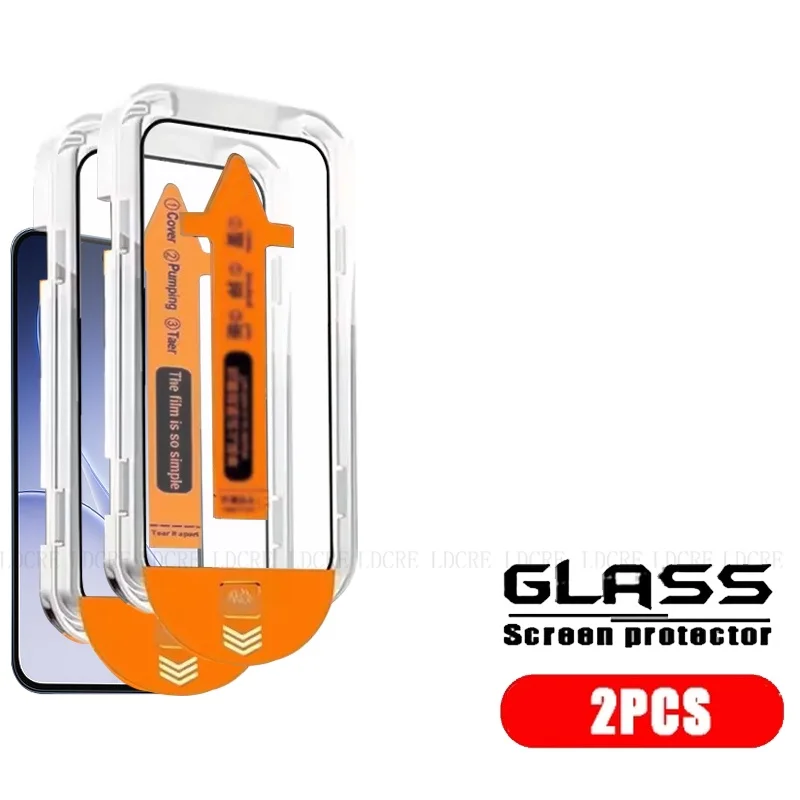 Premium Tempered Glass Screen Protector for Reno 15F - Full Cover, Dust-Free, 9H Hardness