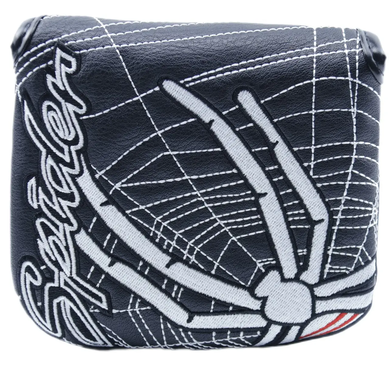 1pc Spider Embroidered Golf Putter Cover Waterproof And Wear-resistant Club Cover, Durable PU Leather With Magnet Closure 3