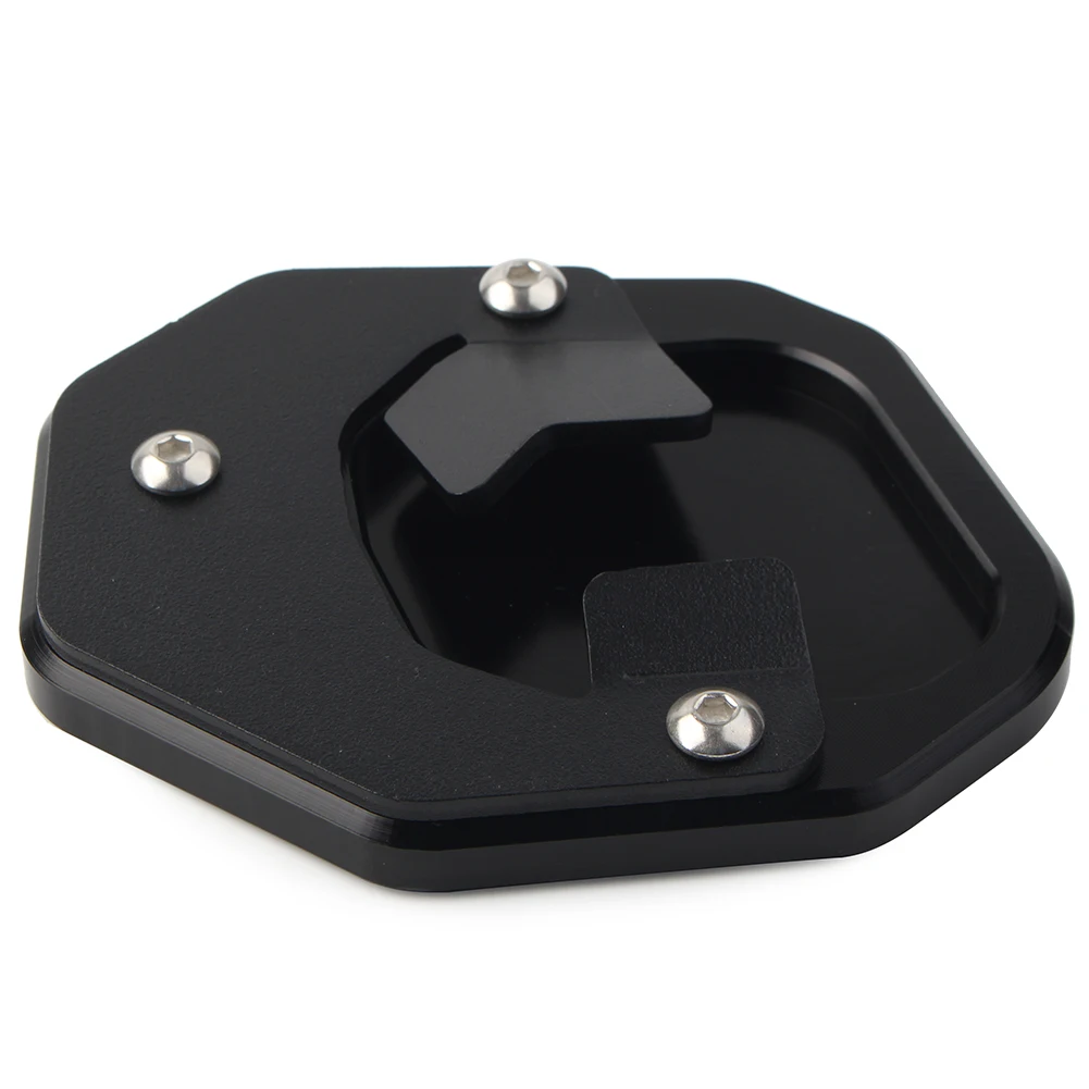 Aluminum Motorcycle Side Stand Extension Pad Kickstand Enlarger Plate For YAMAHA Tenere 700 2019