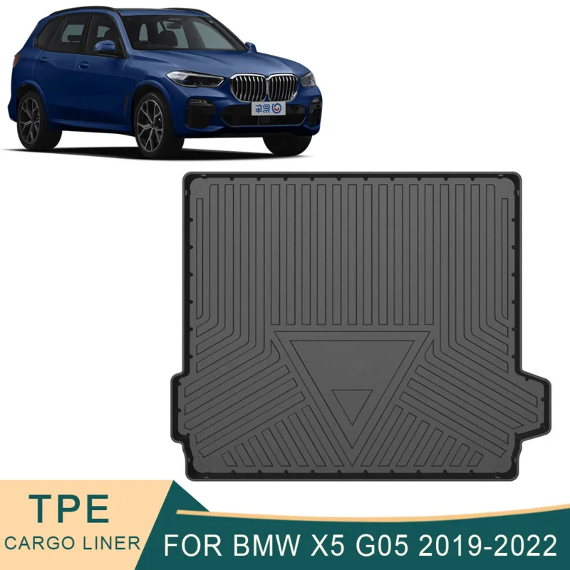 

For BMW X5 G05 2019-2022 car cargo liner all-weather TPE non-slip trunk mats waterproof boot tray carpet interior accessories