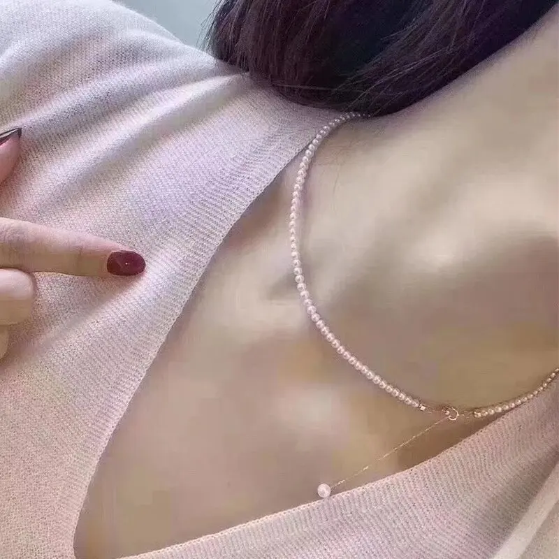 14K Gold gefüllte 5CM Kabelverlängerungskette mit Federringverschluss Goldschmuck mit Stopper-Silikonperlen Verstellbare Perlenschwanzkette – Detail 13