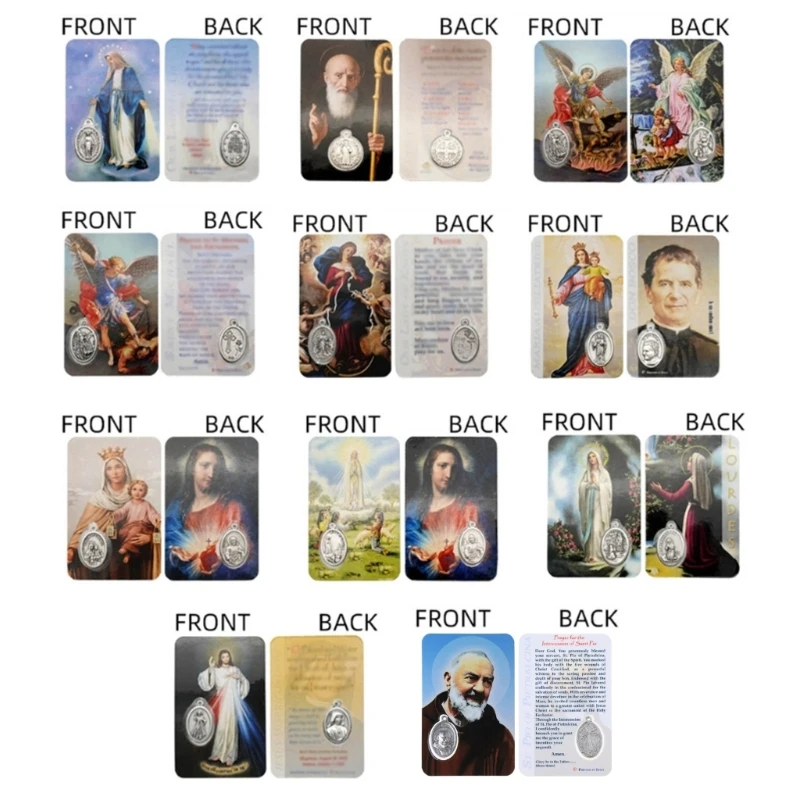 Italian History Card Practical Christian Character Cards Double Side Figures Theme Card Jewelry History Enthusiasts