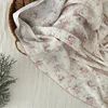 Baby Blanket Floral Soft Cotton Muslin Newborn Swaddle Wrap Receiving Blanket Quick Dry Bath Towel Baby Stroller Cover 4