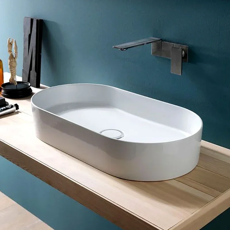 

Table Basin Oval Table Wash Basin Single Basin Laundry Inter-Platform Basin Washbasin Household