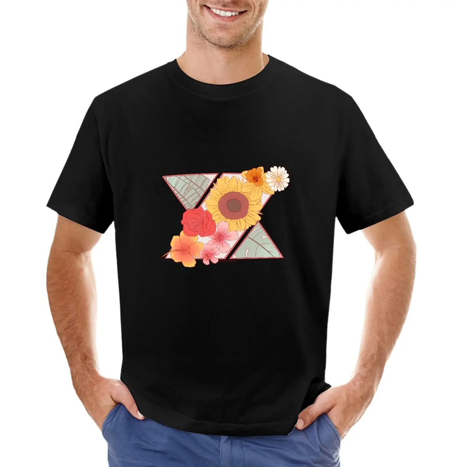 

knk flower logo T-Shirt Short sleeve tee custom t shirt men t shirts