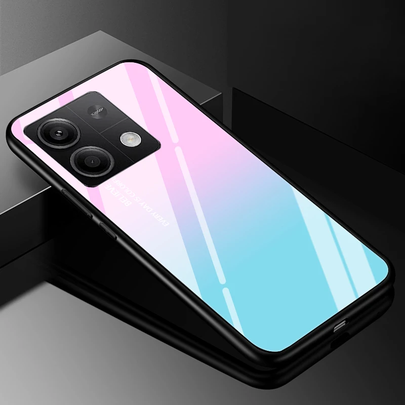 Marble Design Tempered Glass Hard Case with Bumper Protection