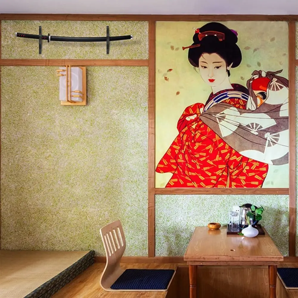 New Wooden Separate Wall Mounted Sword Rack Black Adjustable Sword Hook Adjustable Sword Rack Home