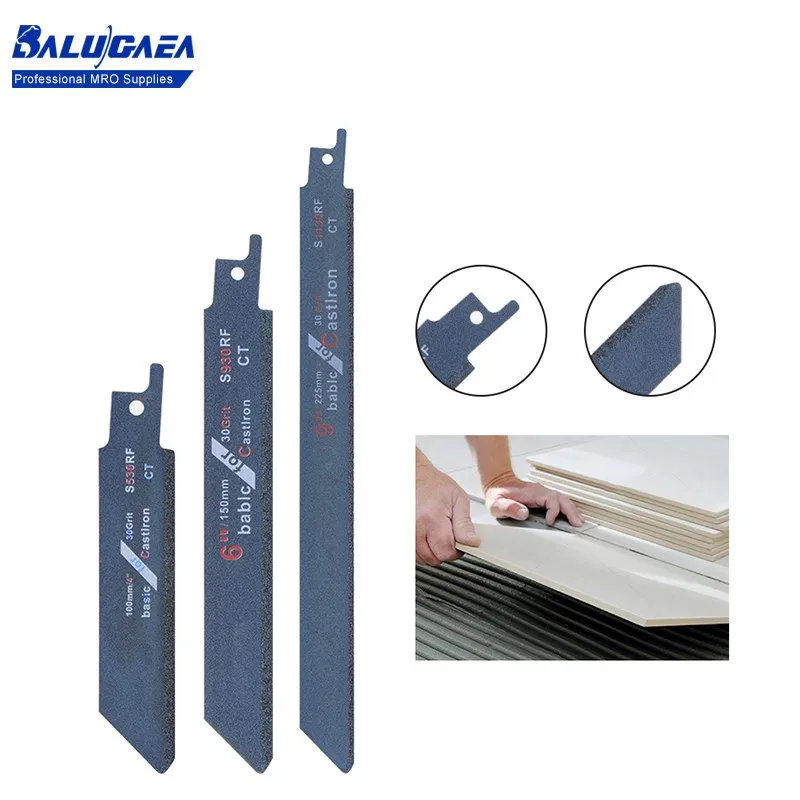 

Jig Saw Blad 100/150/225/300mm 30 Grit Diamond Reciprocating JigSaw Blades For Cutting Tile,Granite,Marble,Glass,Cement