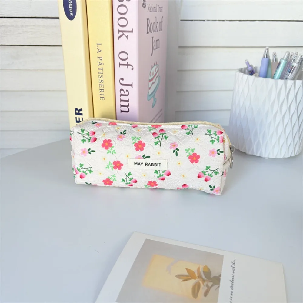 جديد الأزهار القلم حقيبة متعددة الوظائف طالب مقلمة...