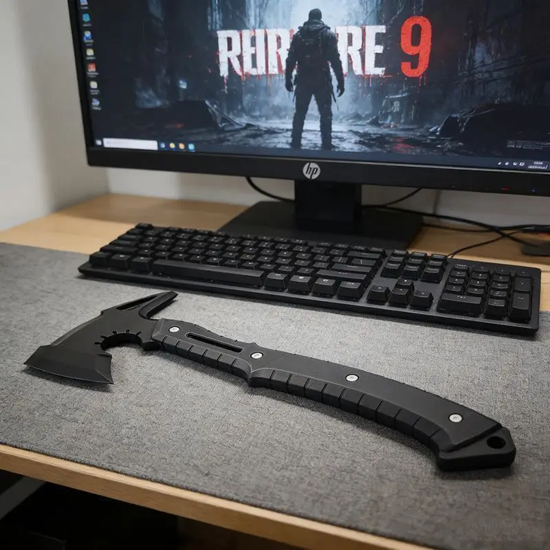 야외용 휴대용 EDC 창의적인 3D 프린팅 코스프레 PETG 전투 도끼 장난감 도구