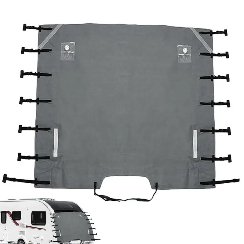 

RV Tow Cover Waterproof Towing Cover For Caravan Caravan Front Cover Caravan Universal Front Towing Cover Protector RV Towing