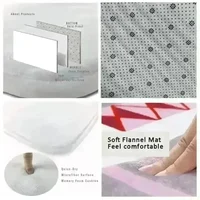 พรมขนาดใหญ่ลายเรขาคณิตแบบมินิมอล พรมปูพื้นกันลื่นพร้อมลวดลายประกบสีเทาสำหรับห้องนั่งเล่นห้องนอน ตกแต่งที่ไม่เหมือนใคร 5