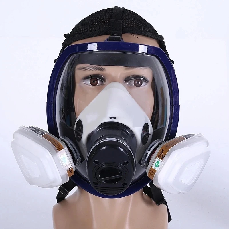 Multifunctional 6800 Gas Mask Ultra-Transparent Fully Sealed Protective Mask Industrial Spray Paint Nuclear Radiation Gas Mask