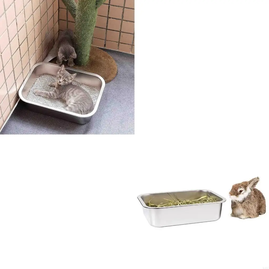 고양이 쓰레기 팬에 대한 스테인레스 스틸은 결코 냄새를 흡수하지 않습니다.