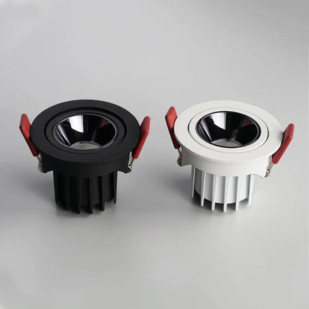 Led 다운라이트 매립형 천장 램프 스팟 램프 각도 조절 가능 알루미늄 스팟 LED 조명 7W-24W AC110V 220V 가정용 사무실 매장용