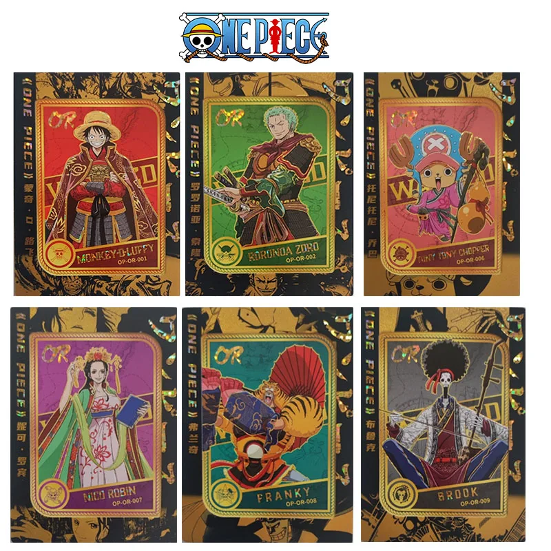 One Piece Or Series Monkey D Rufy Roronoa Zoro Personaggi Anime Collezione Rara Di Carte Flash Giocattolo Regalo Di Natale