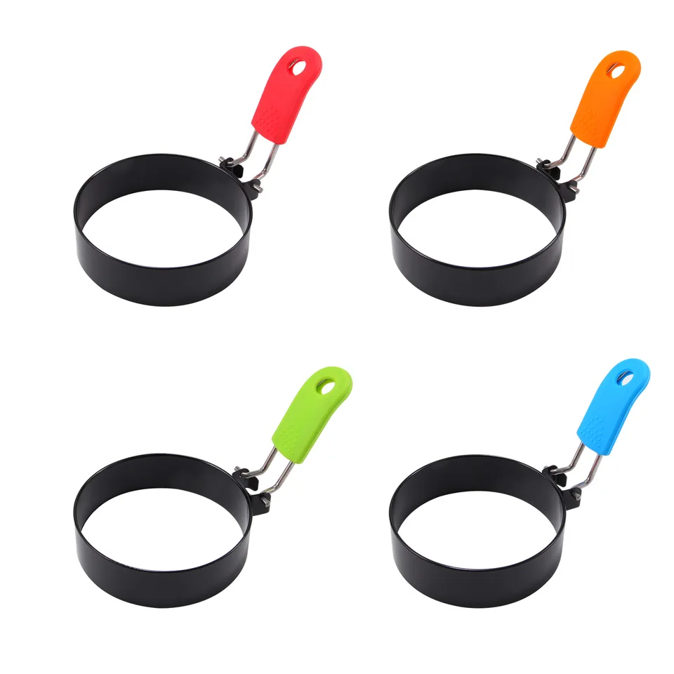 3 Anelli Per Uova In Acciaio Inox - Antiaderente, Nero, S/M/L, Per Pancake, Omelette - Foto 13