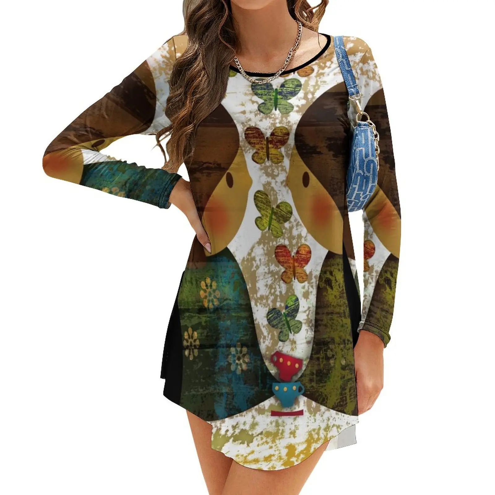 

friends Long-Sleeve Dress dress summer 2024 women Dress for pregnant women Bridesmaid woman dresses for special events