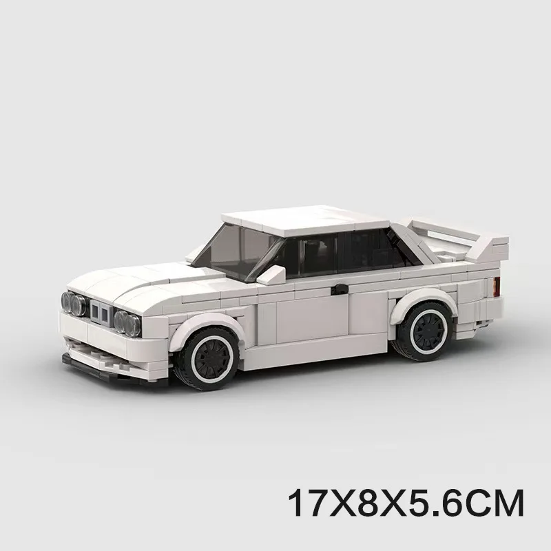 InhawBrick MOC E30 Speed Racing Vehicle Racer Building Blocks M3 Sports Car Adults Brick Sets Model Toys for Kids Gifts