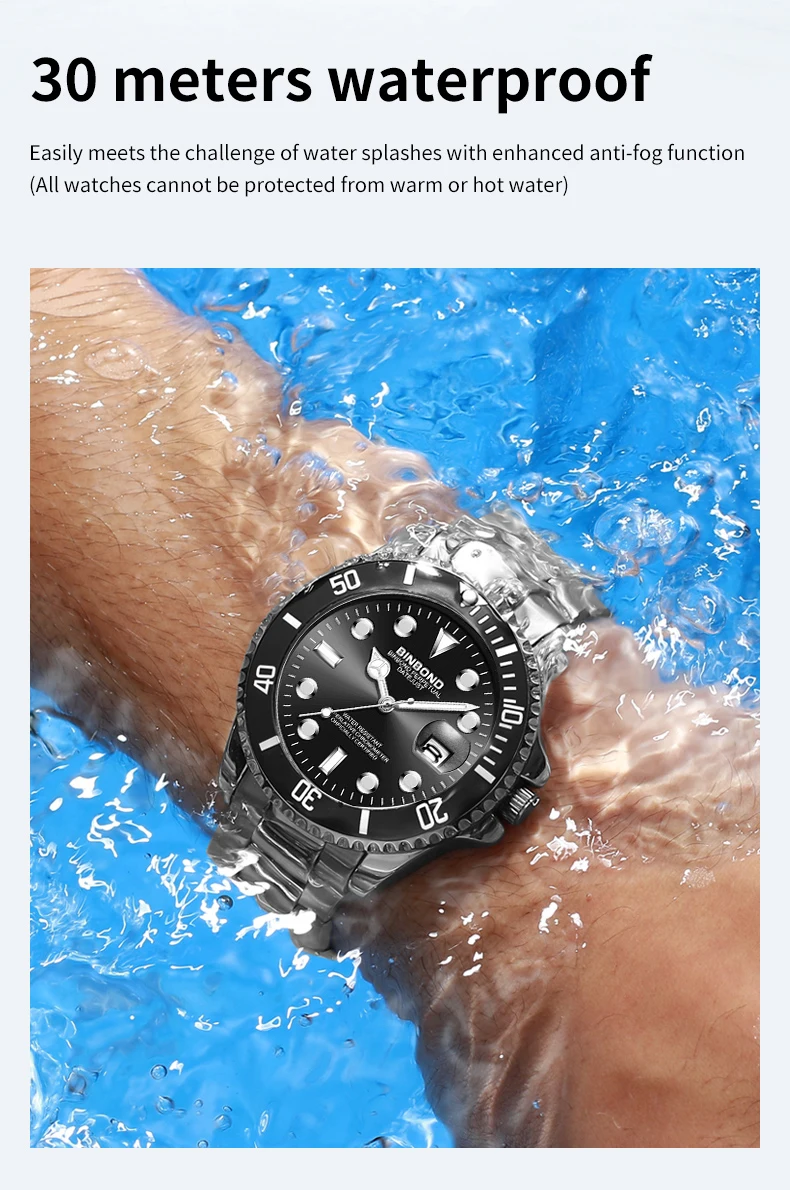 BINBOND B920G Men's Watch description image 7